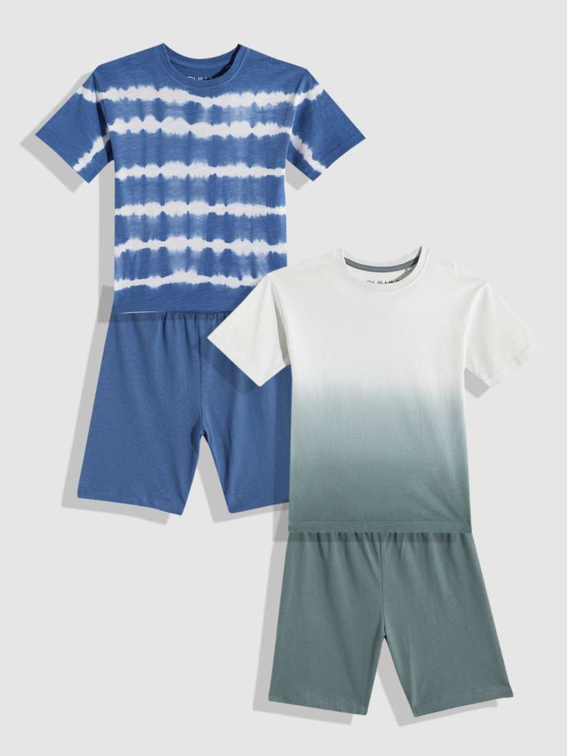 Buy NEXT Boys Pack Of 2 Pure Cotton T shirt With Shorts Clothing Set for Boys 22334030 Myntra
