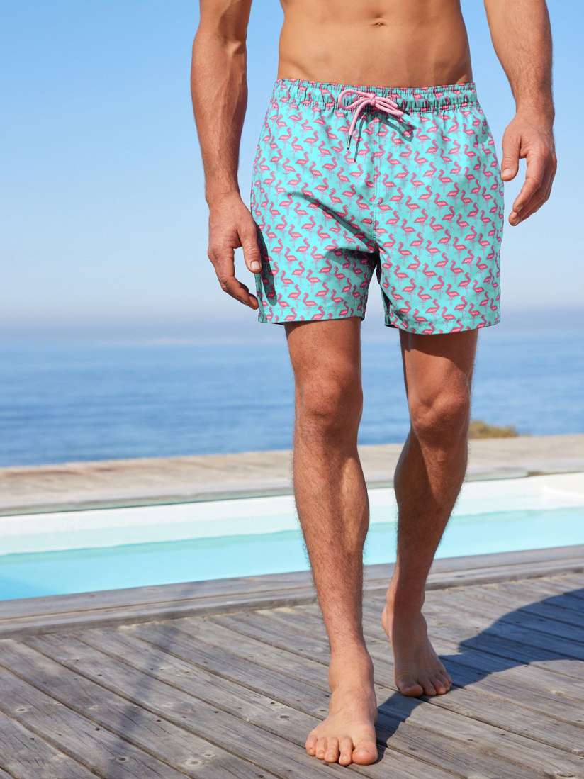 Buy NEXT Men Conversational Print Swim Shorts Swim Bottoms for Men 22334136 Myntra