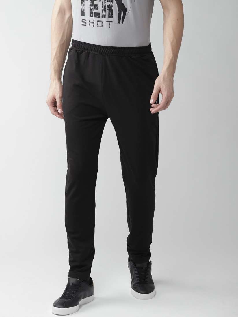 Buy SEVEN by MS Dhoni Black Basic Track Pants Track Pants for Men 2235584 Myntra