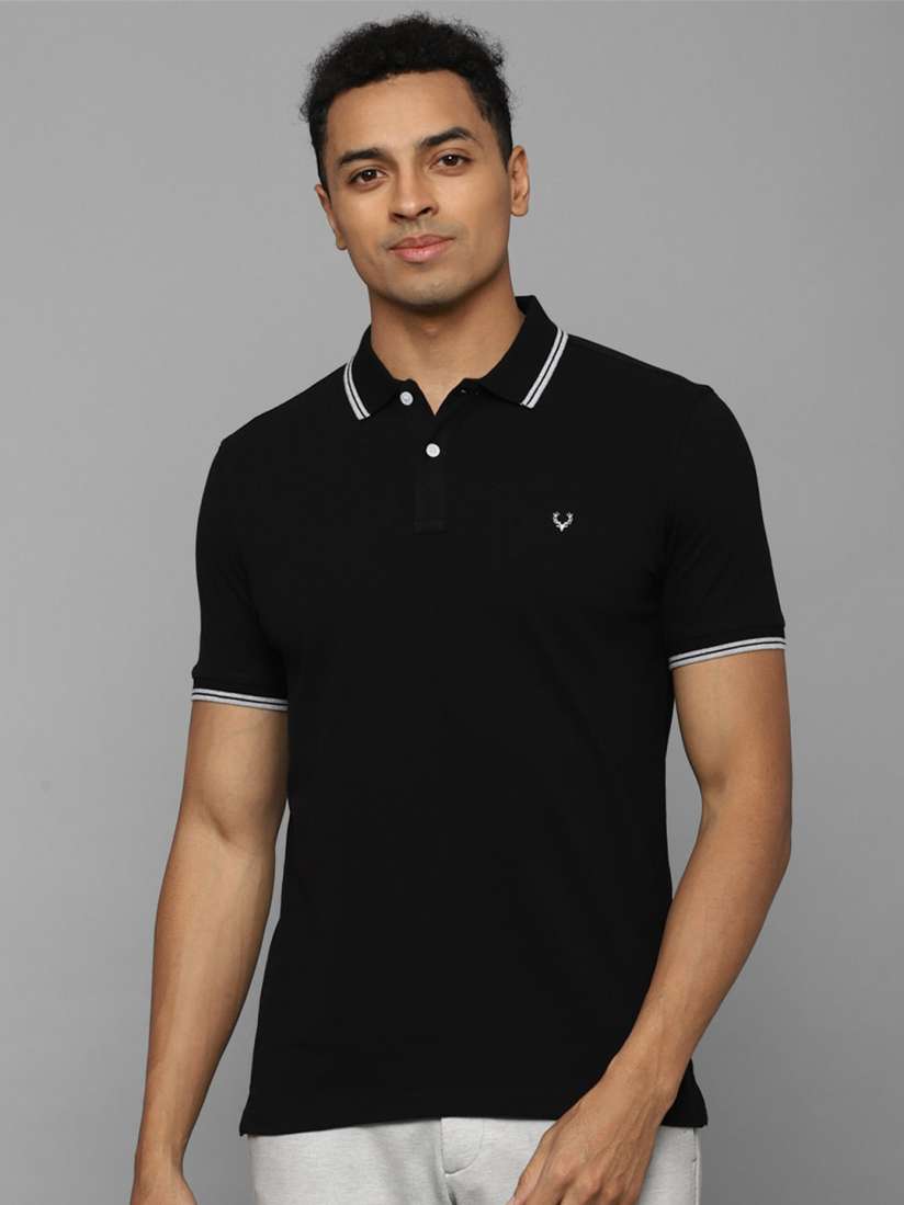 Buy Allen Solly Polo Collar Cotton T shirt Tshirts for Men 22356302 Myntra