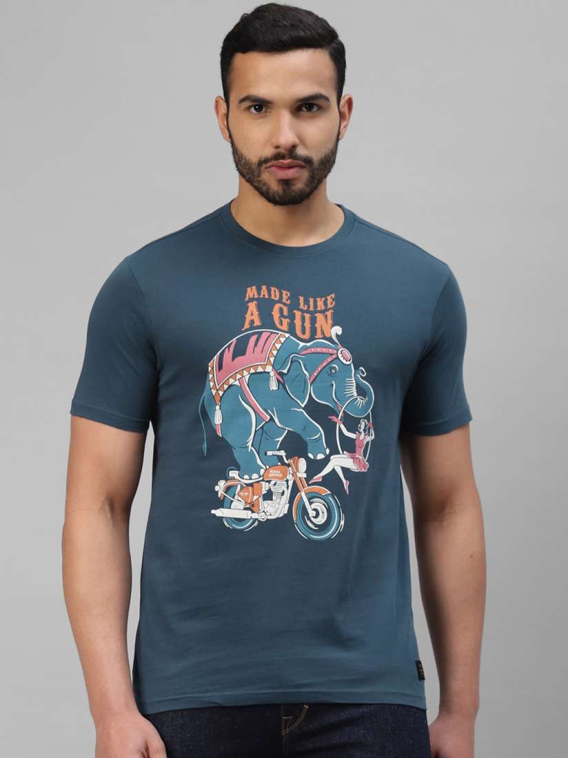 Buy Royal Enfield Graphic Printed Cotton T shirt Tshirts for Men 22358258 Myntra