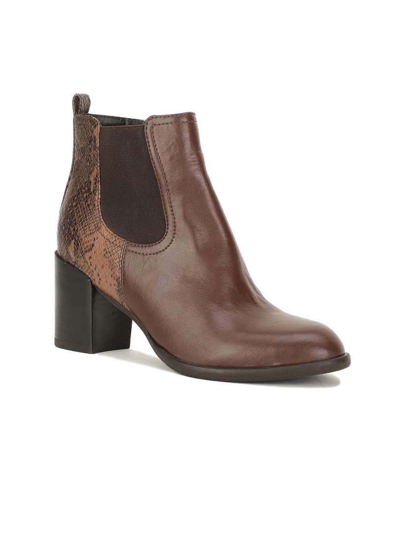 Buy Bata Women Round Toe Slip On High Top Boots Boots for Women 22362682 Myntra