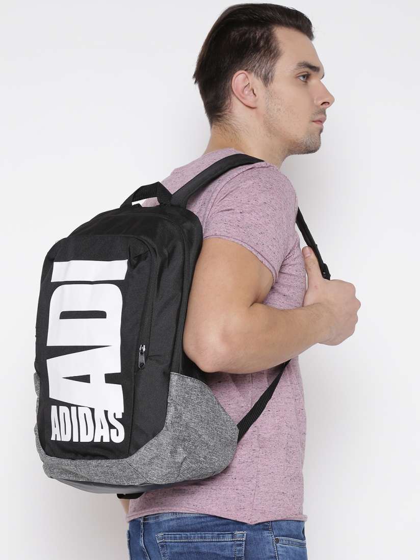 Buy ADIDAS NEO Men Black Off White AOP Neopark Brand Logo Print Laptop Backpack Backpacks for Men 2236549 Myntra