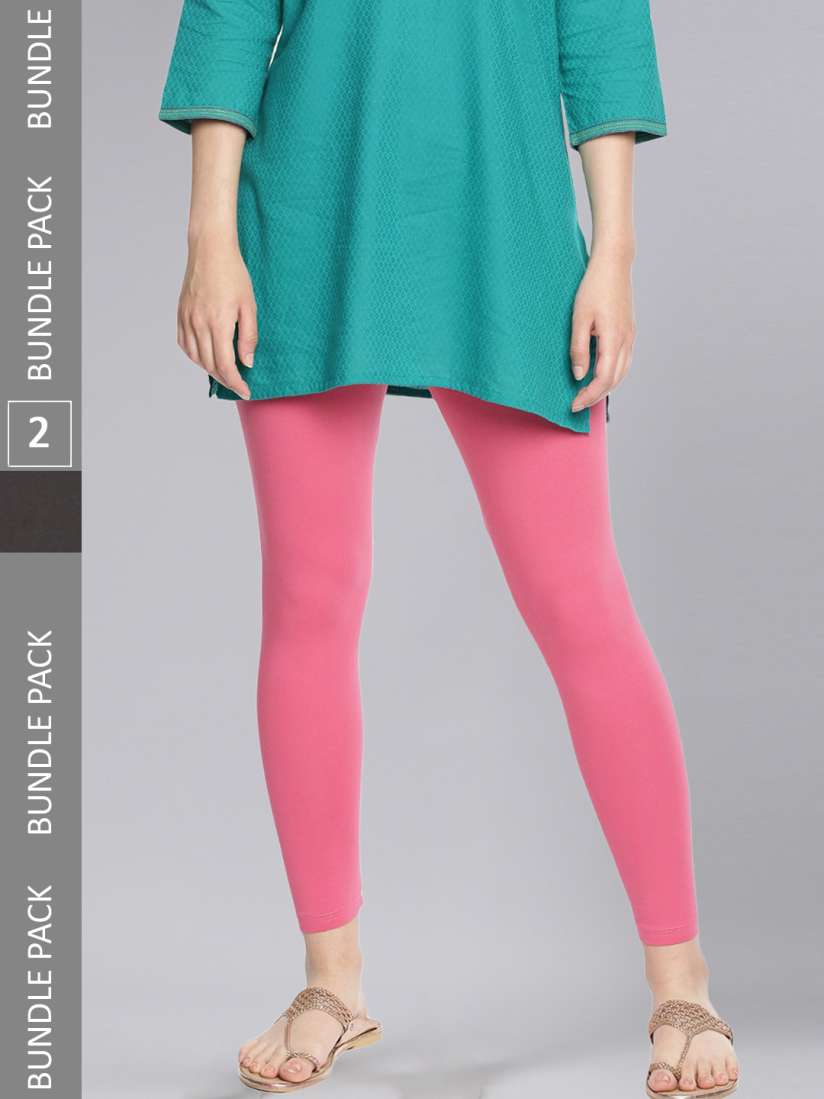 Buy Dollar Missy Pack Of 2 Ankle Length Leggings Leggings for Women 22367736 Myntra