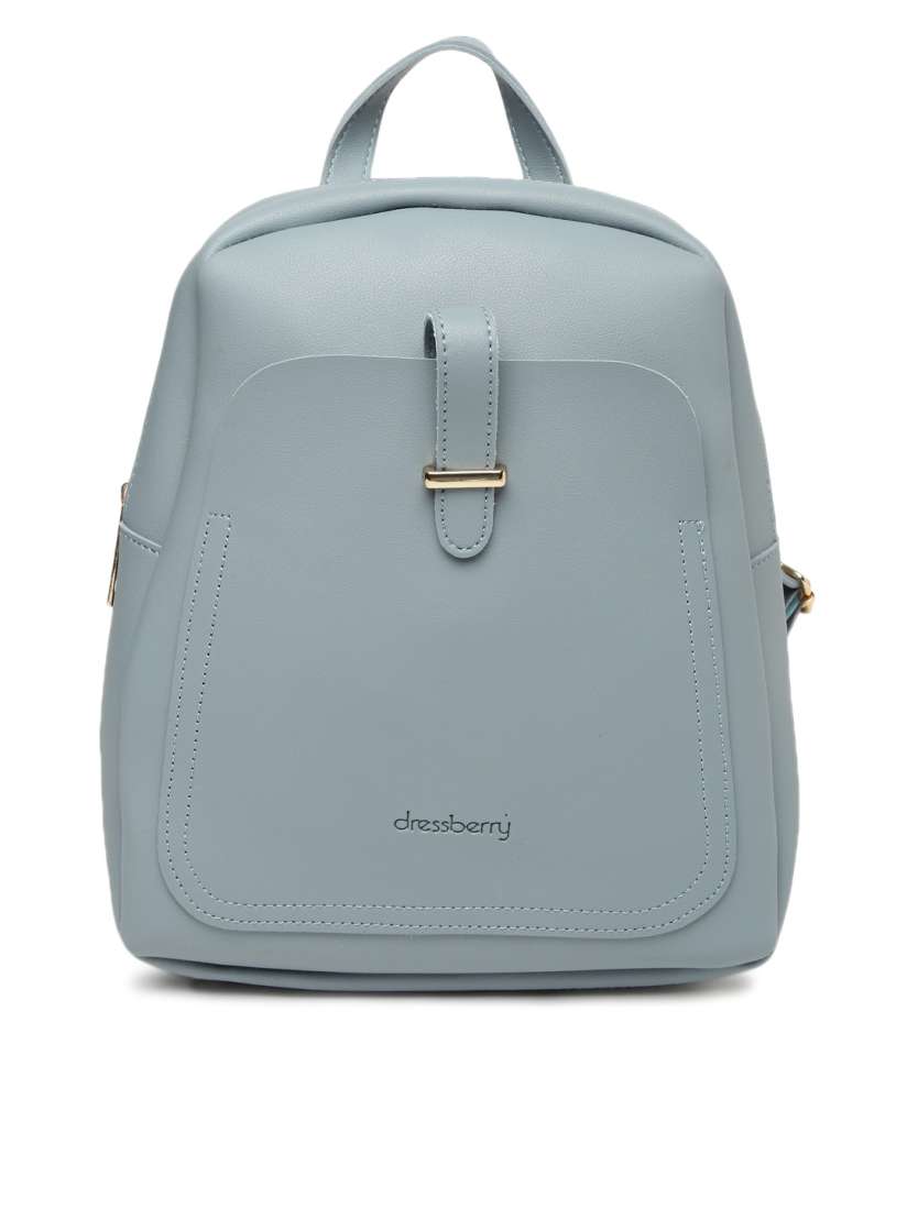 Buy DressBerry Women Blue Solid Backpack Backpacks for Women 2237147 Myntra