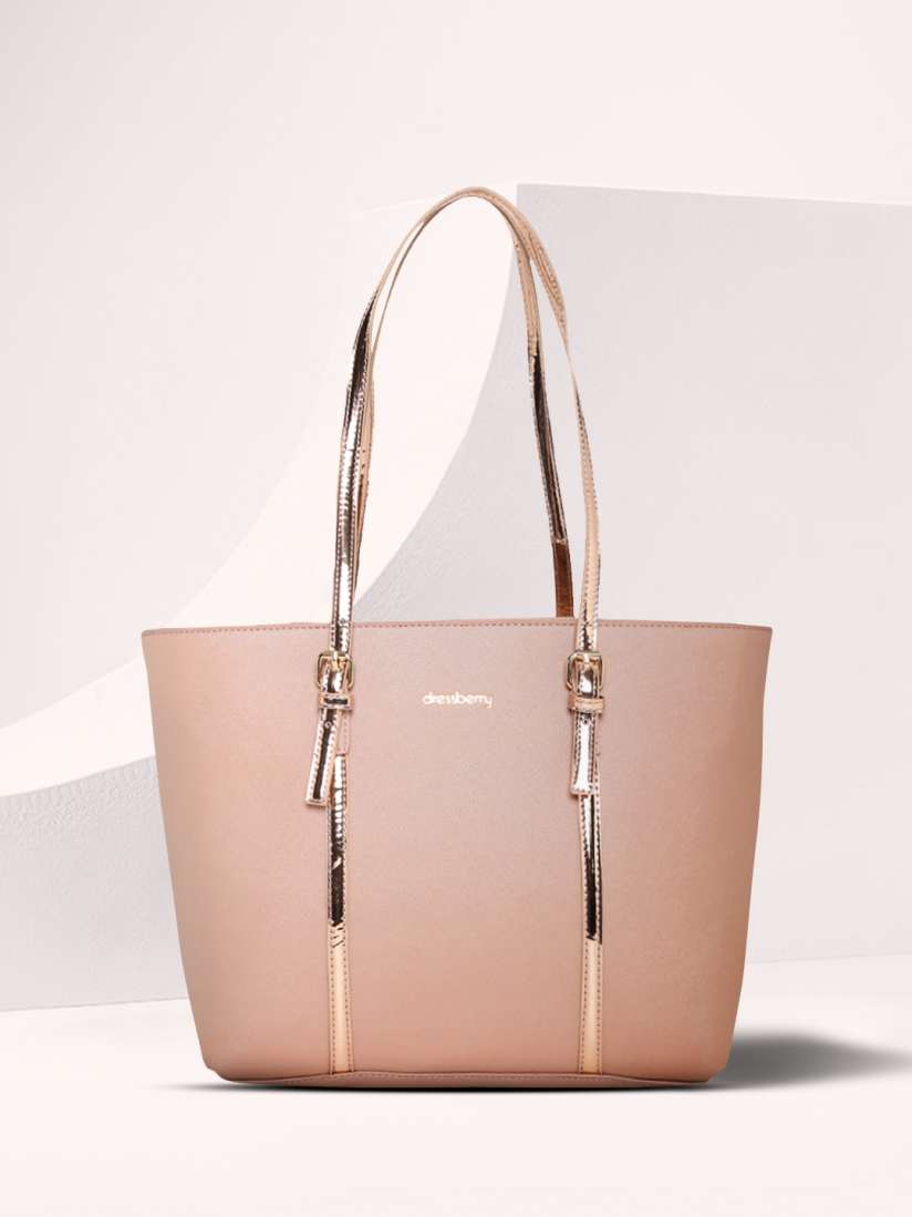 Dressberry pink solid shoulder bag hot sale