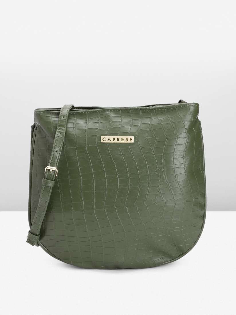 Buy Caprese Textured Leather Sling Bag Handbags for Women 22381342 Myntra