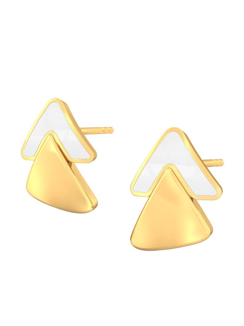 Buy MELORRA Millennial Vibes 18KT Gold Earrings 3.09gm Earrings Gold for Women 22384248 Myntra