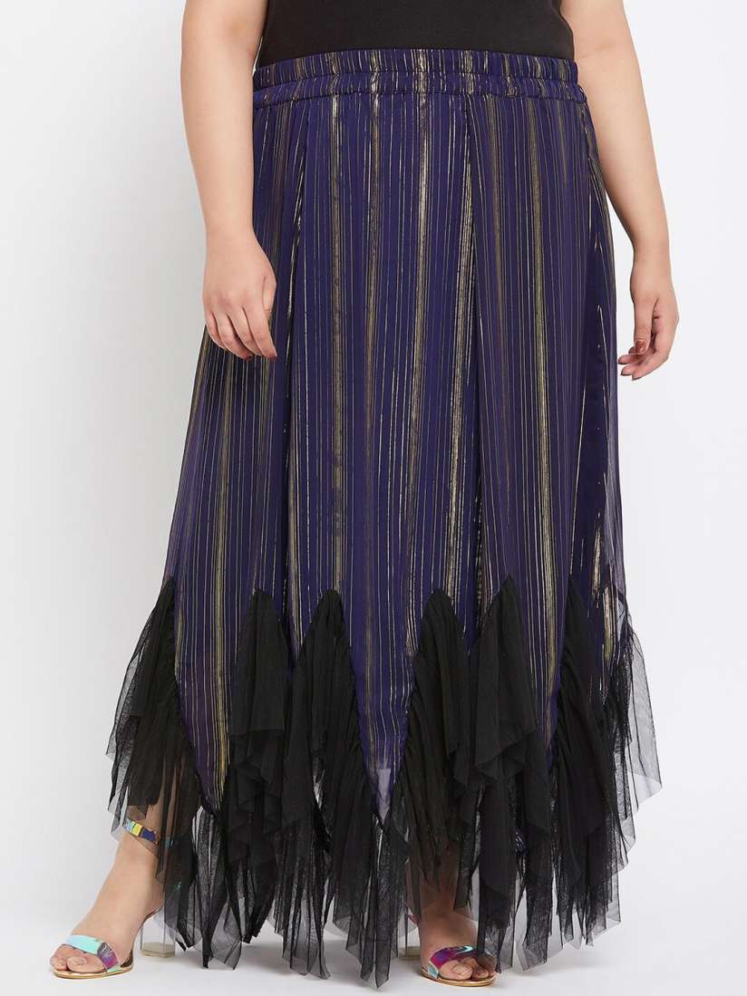 Ruffle skirt myntra outlet