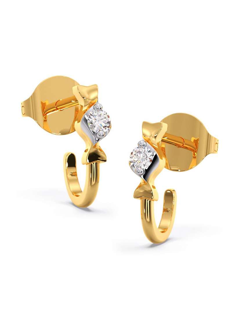 Candere gold earrings online