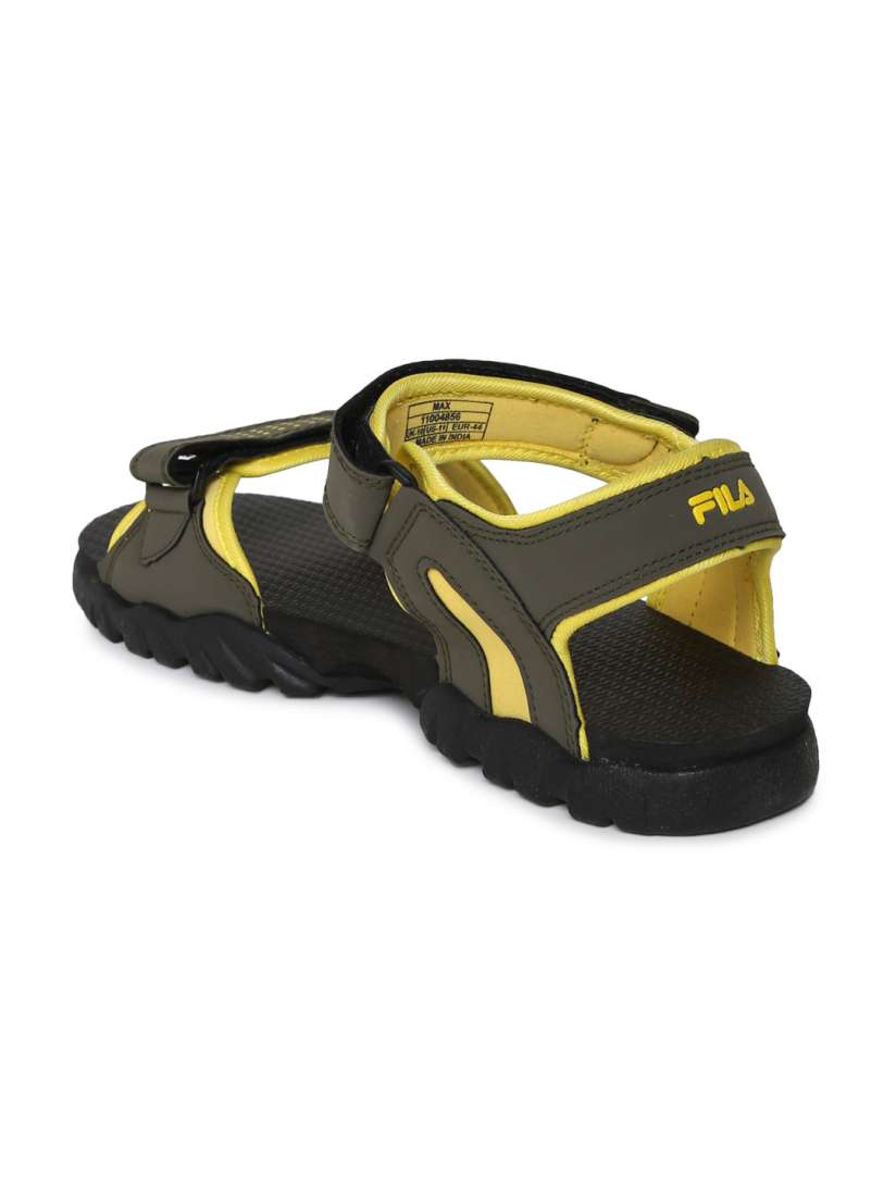 Fila sandals yellow sale