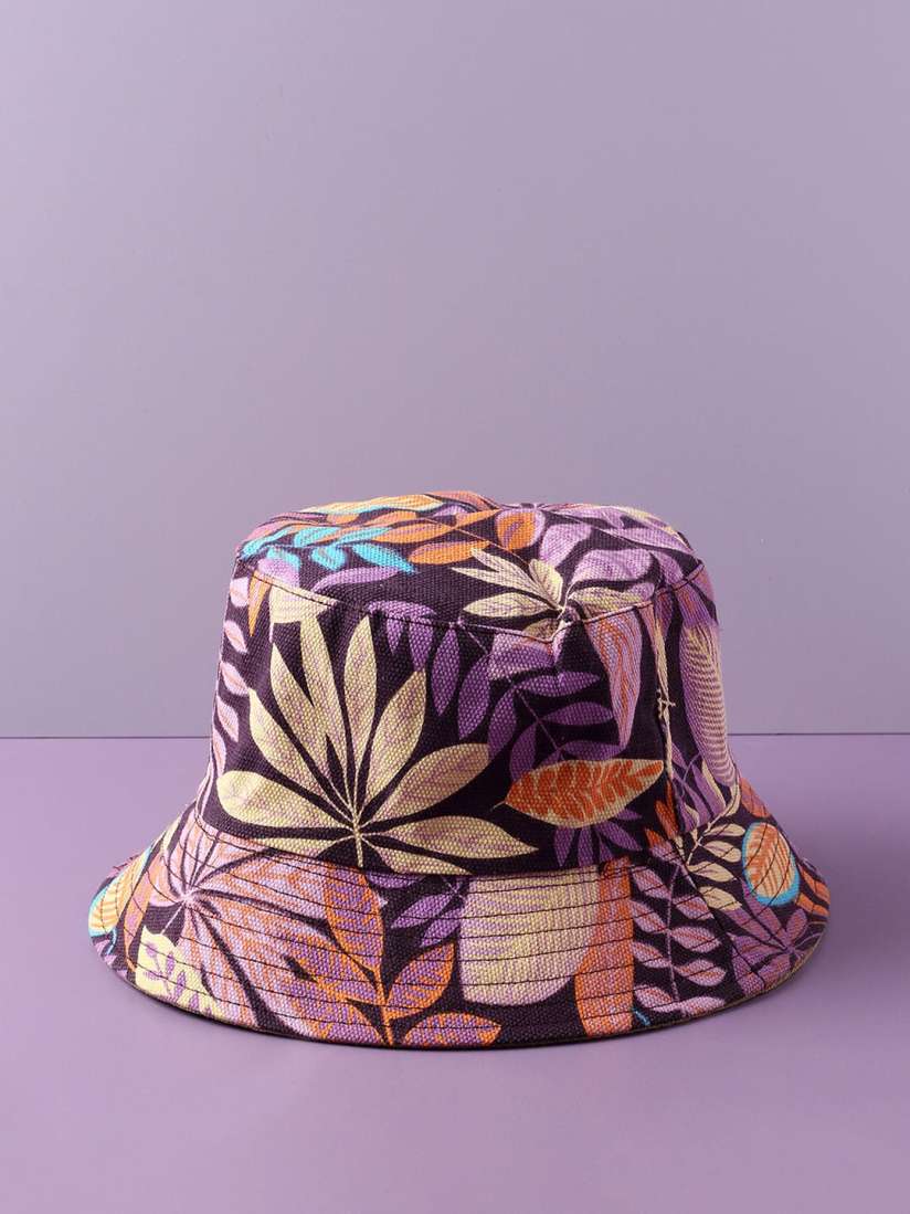 Floral print bucket hat sales