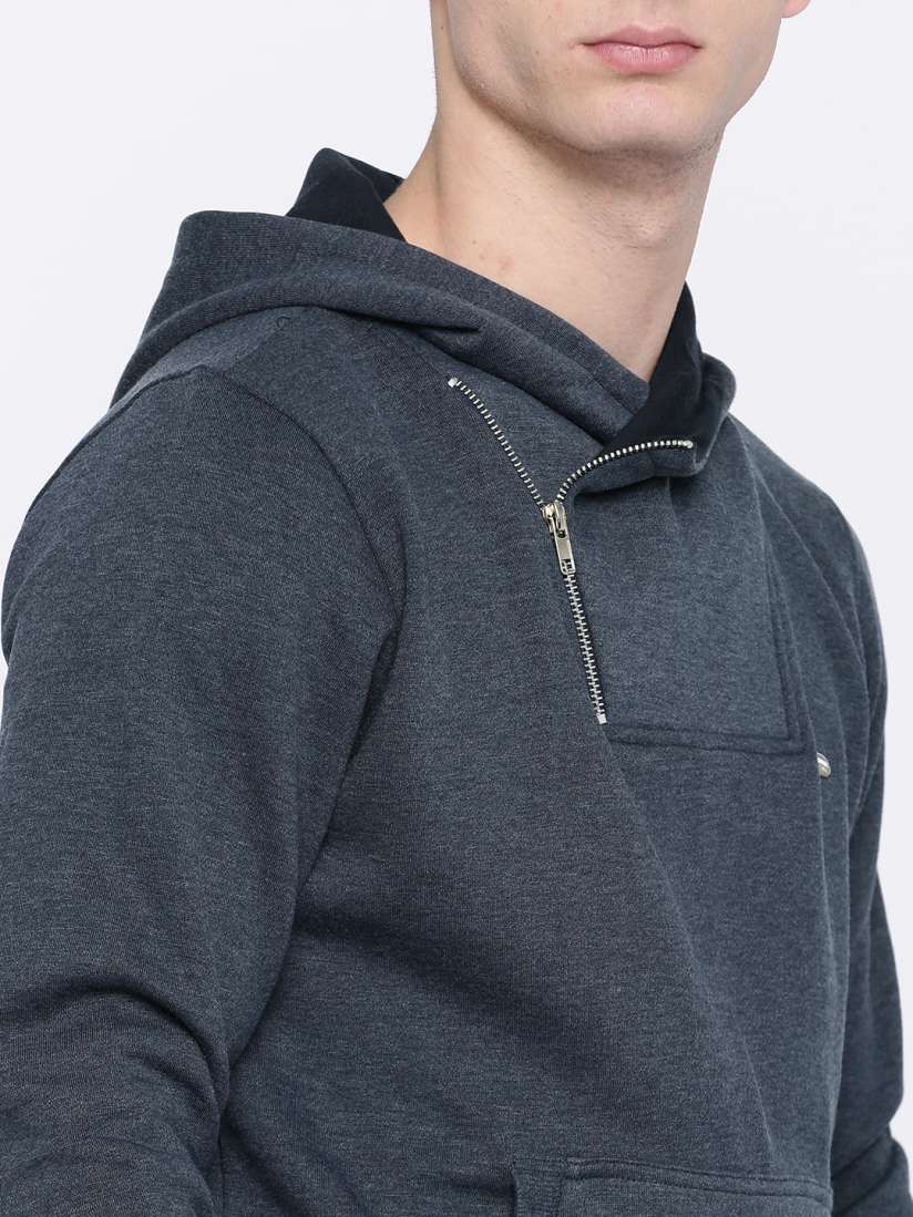 Buy Proline Active Men Blue Solid Hooded Sweatshirt Sweatshirts for Men 2239536 Myntra