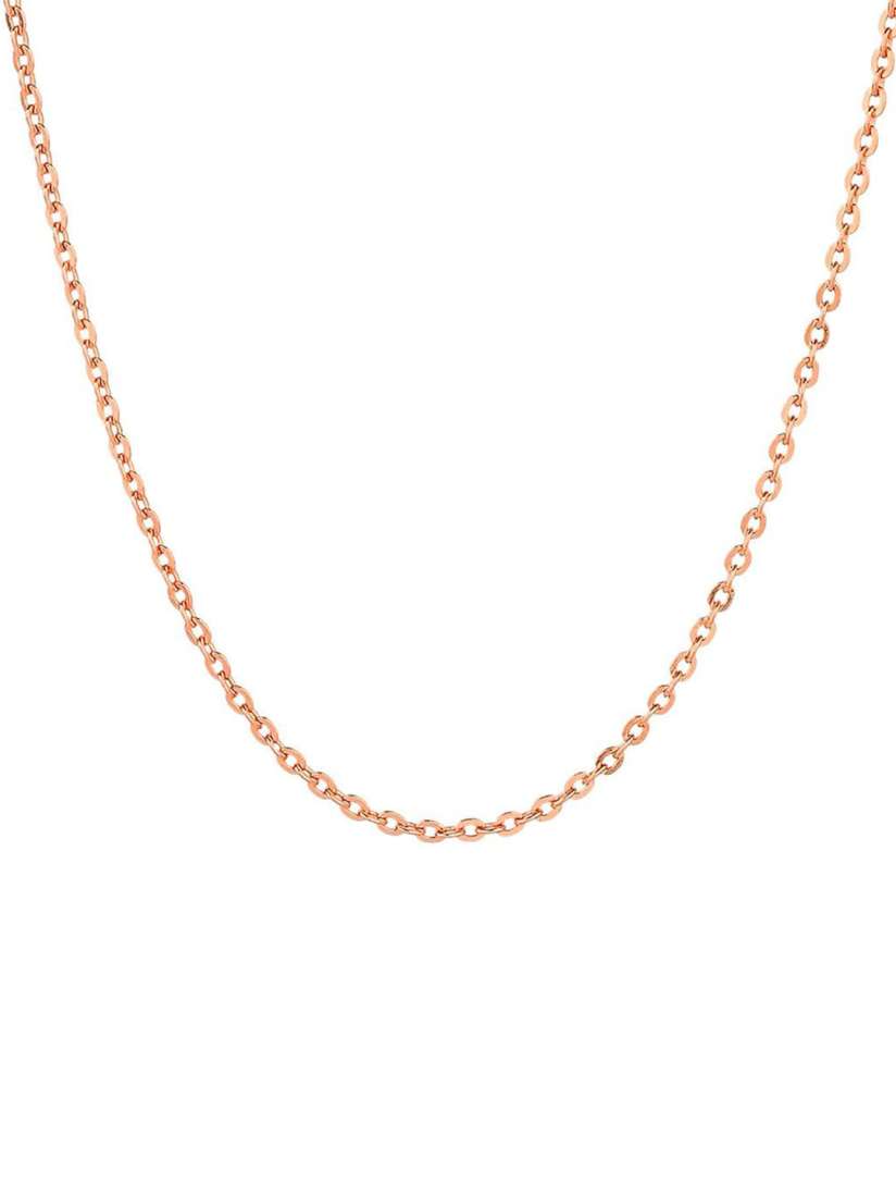 Buy CANDERE A KALYAN JEWELLERS COMPANY 18KT BIS Hallmark Rose Gold Chain 1.87 gm Necklace Gold for Women 22396148 Myntra