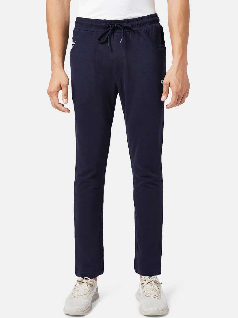 Buy Ajile by Pantaloons Men Mid Rise Cotton Slim Fit Outdoor Track Pant Track Pants for Men 22404316 Myntra