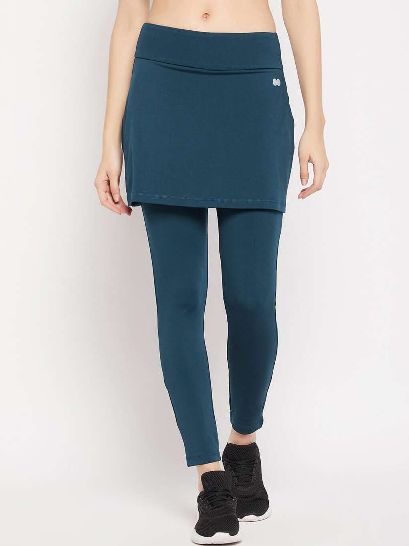 Buy Clovia Women Snug Fit High Rise Active Skirt with Attached Tights Tights for Women 22408452 Myntra
