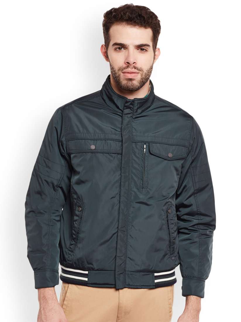 Buy Duke Men Green Solid Bomber Jacket Jackets for Men 2240883 Myntra