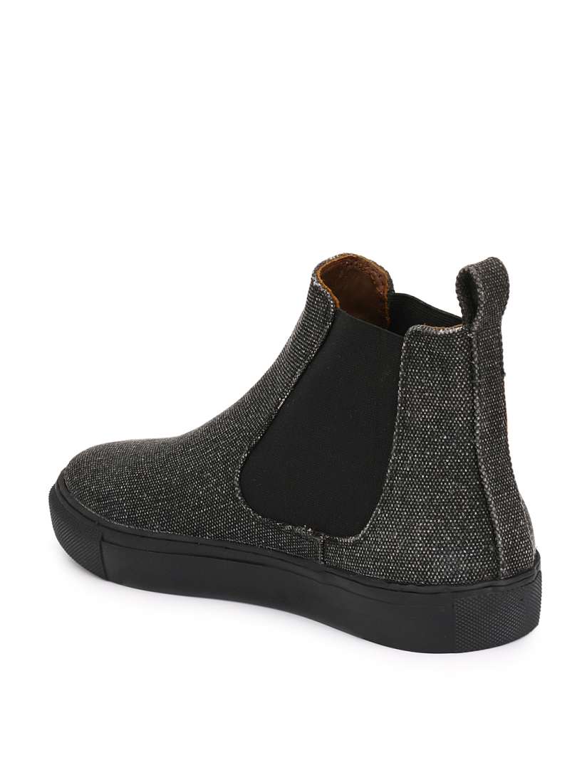 Canvas chelsea boots top