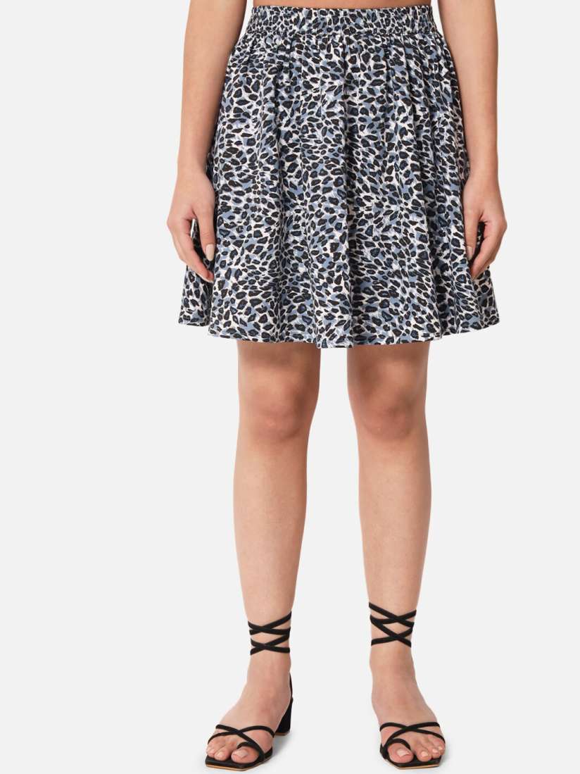 Buy ALL WAYS YOU Animal Printed Crepe Mini Flared Skirt Skirts for Women 22429026 Myntra