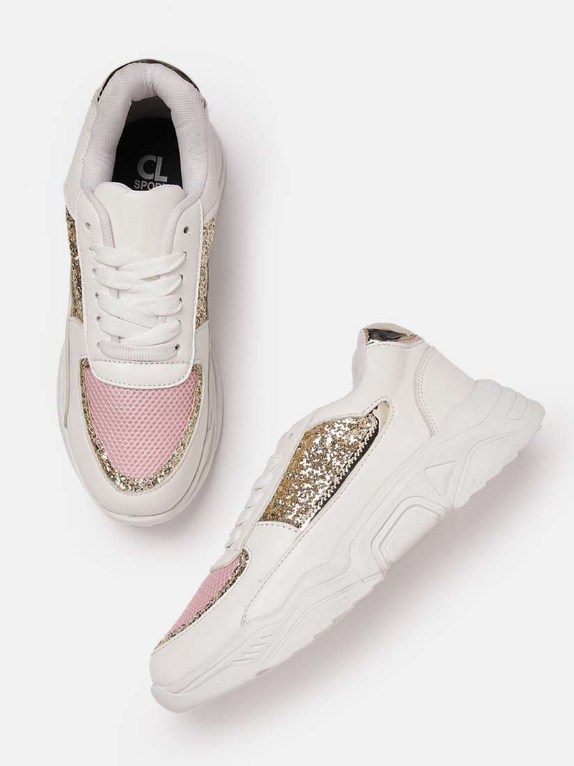 Buy Carlton London sports Women Woven Design Glitter Chunky