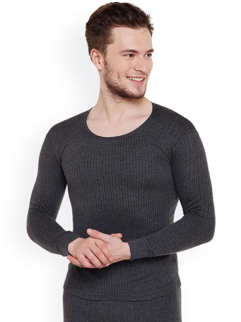 Mens grey thermal top sales