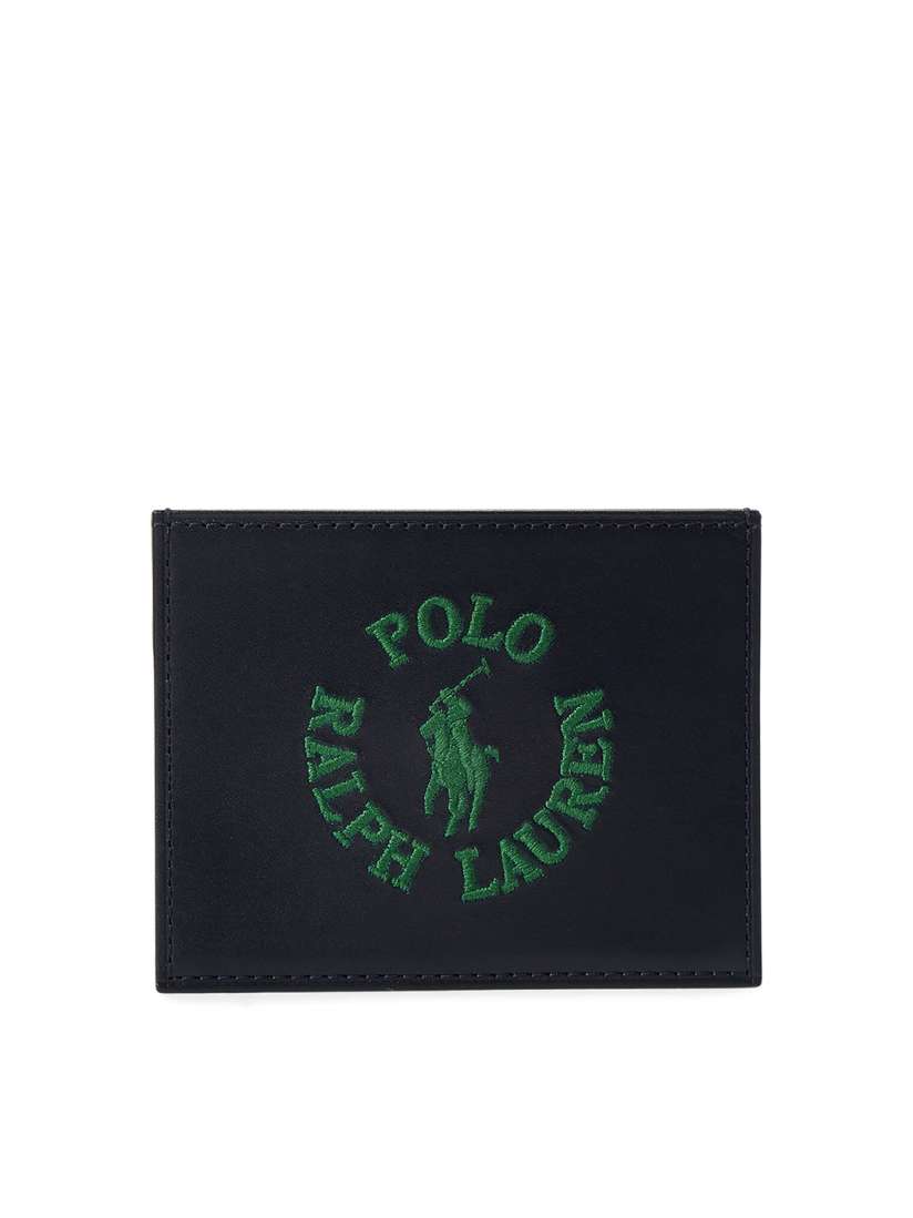 Buy Polo Ralph Lauren Men Brand Logo Embroidered Nappa Leather Card Case Wallets for Men 22438566 Myntra