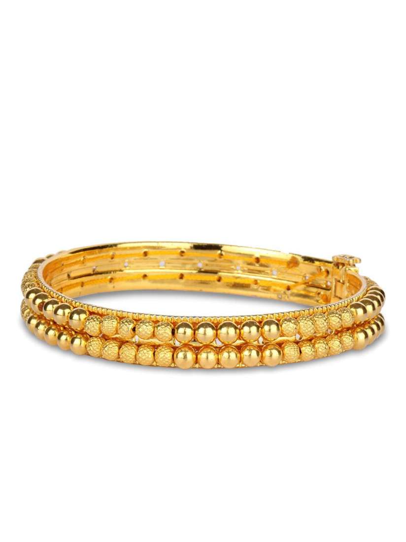 Buy CANDERE A KALYAN JEWELLERS COMPANY 22KT 916 Gold Traditional Tushi Bangle 2.12gm Bangle Gold for Women 22451924 Myntra
