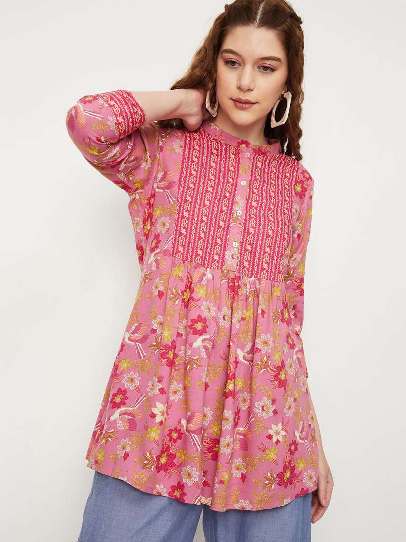 Myntra tunic tops clearance