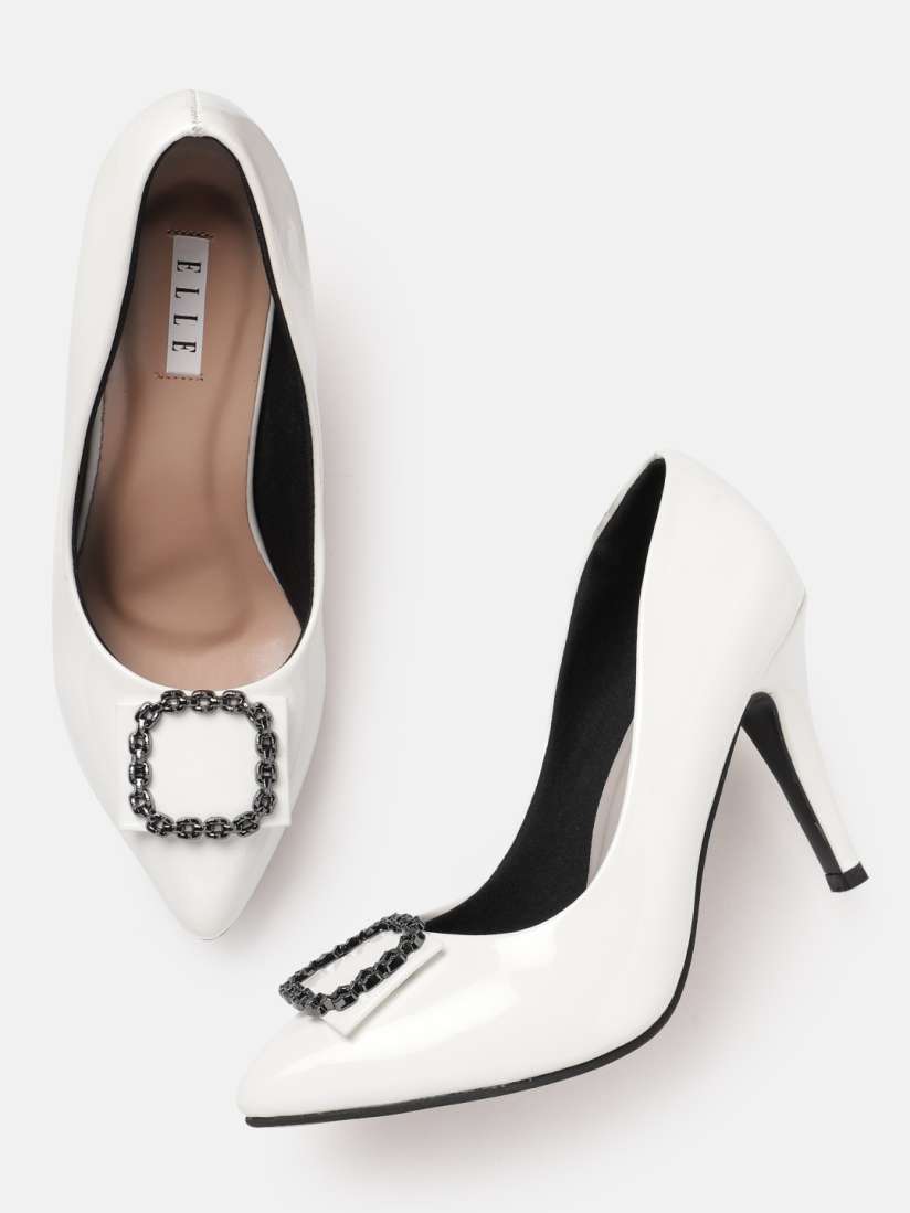 Buy ELLE Stiletto Pumps with Metal Detail Heels for Women 22454970 Myntra
