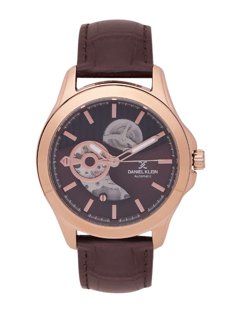 Buy Daniel Klein Automatic Men Brown Analogue Watch DK11444 3 Watches for Men 2245540 Myntra