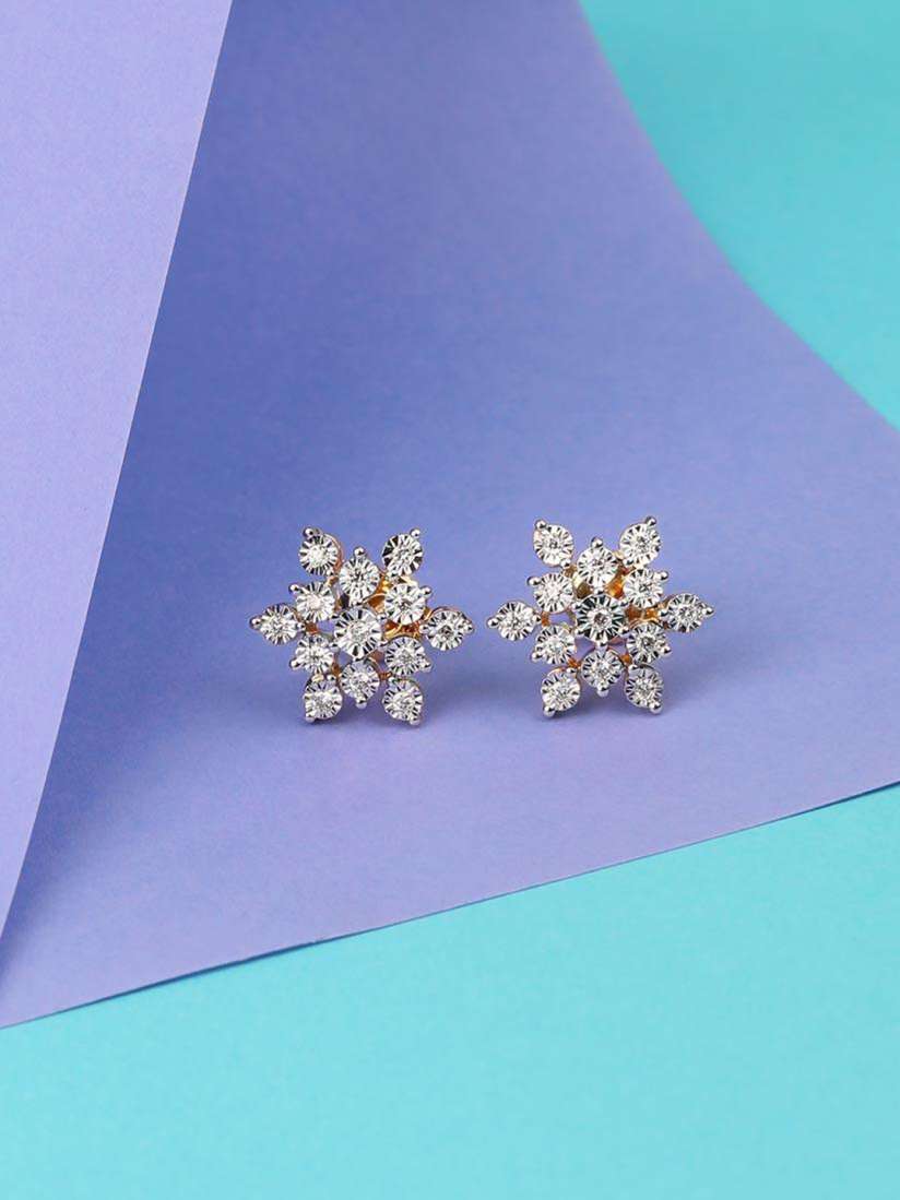 Buy CANDERE A KALYAN JEWELLERS COMPANY 18KT Gold Diamond Earring 3.47gm Earrings Diamond for Women 22460724 Myntra