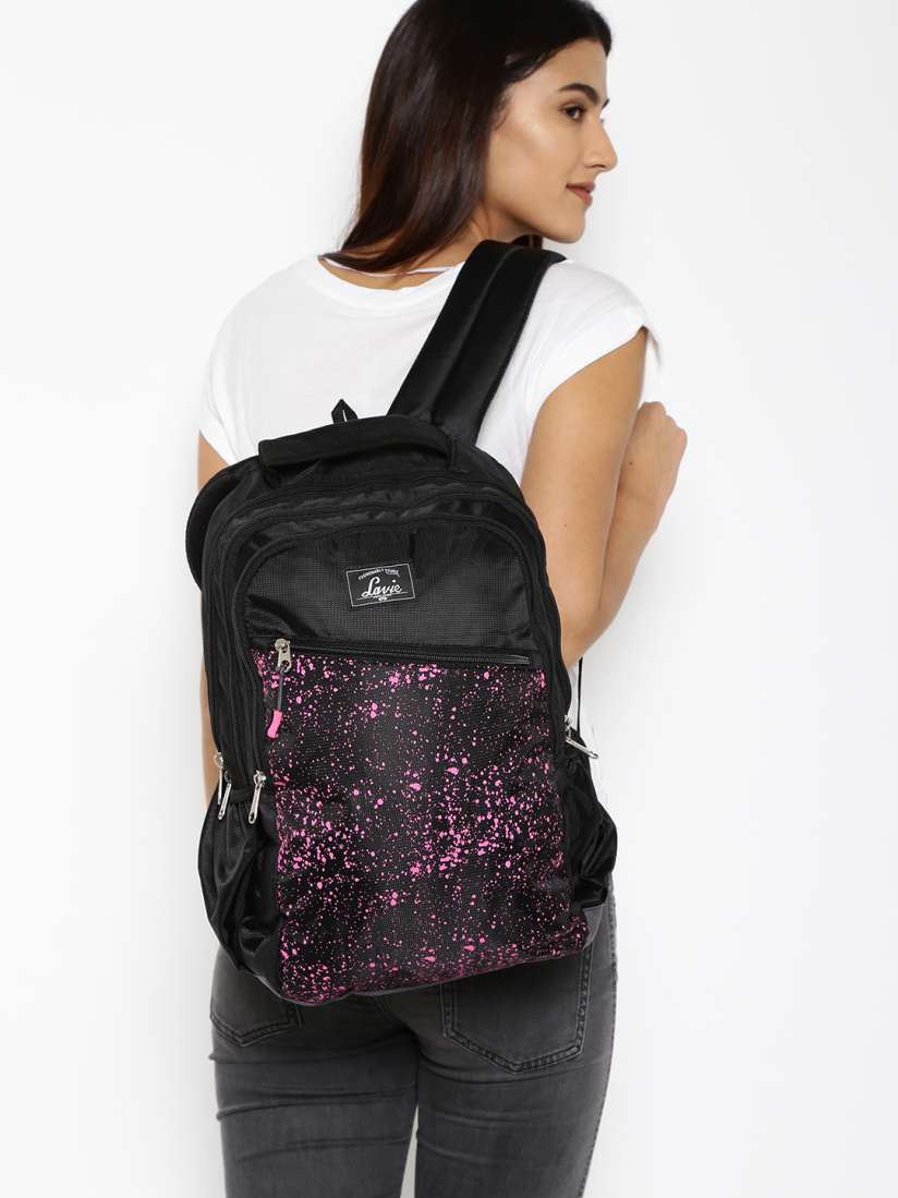 Lavie black backpack deals