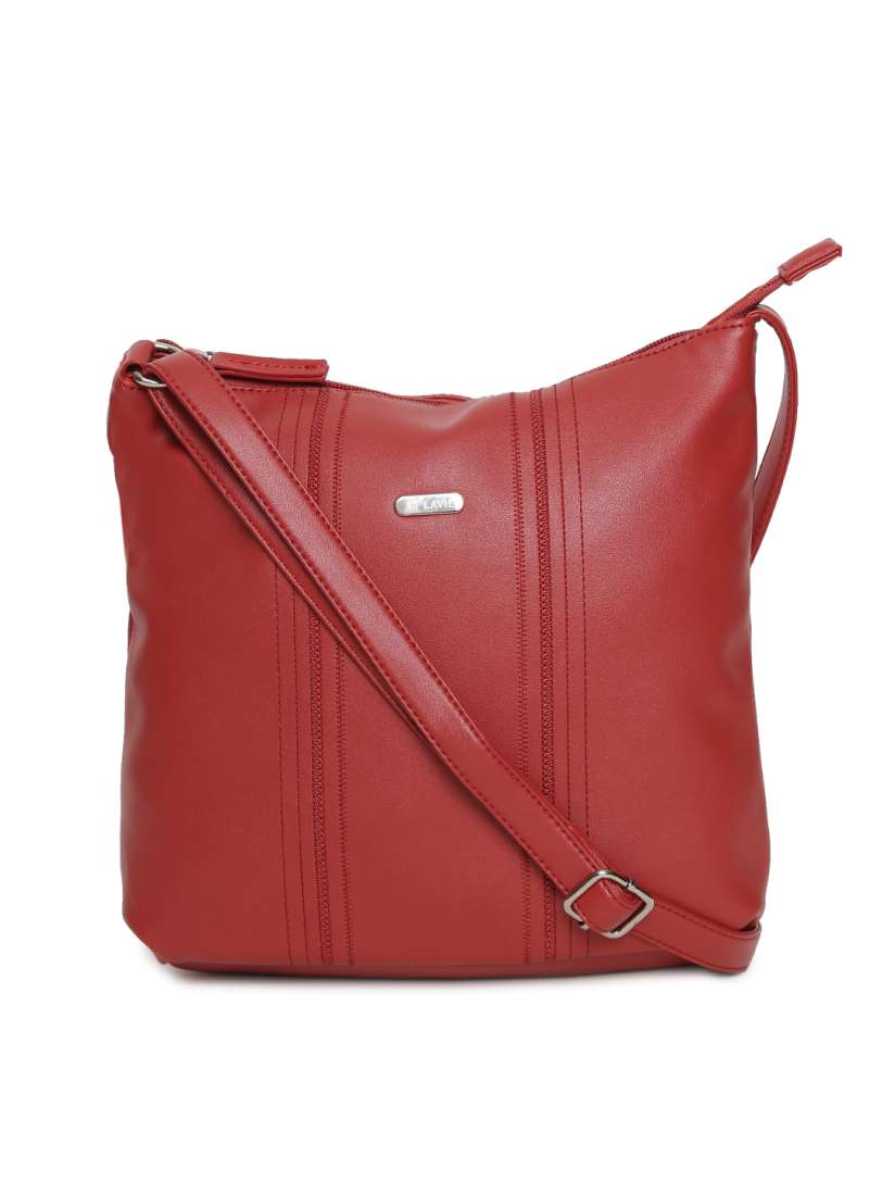 Buy Lavie Red Solid Sling Bag Handbags for Women 2247171 Myntra