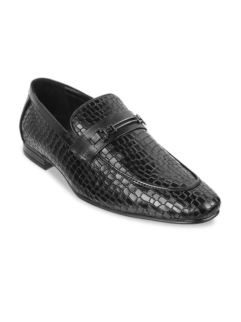 Buy Metro Men Textured Leather Formal Loafers Formal Shoes for Men 22475052 Myntra