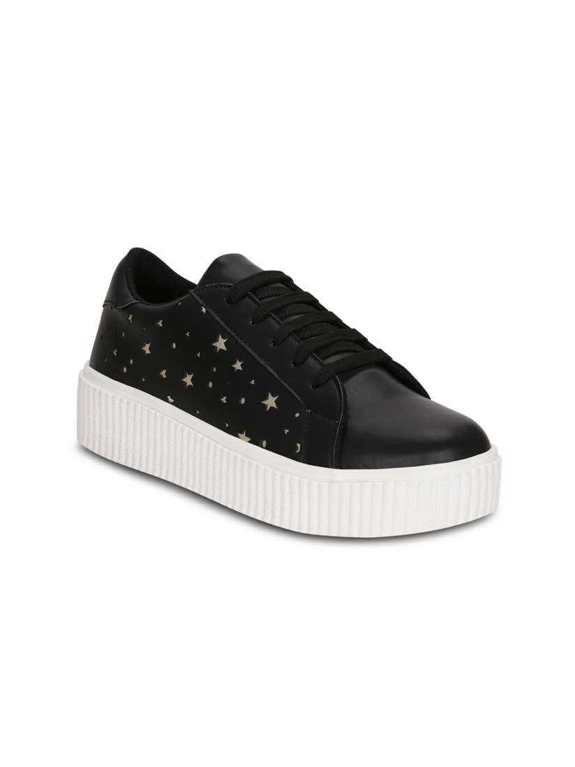 Myntra black sneakers hot sale