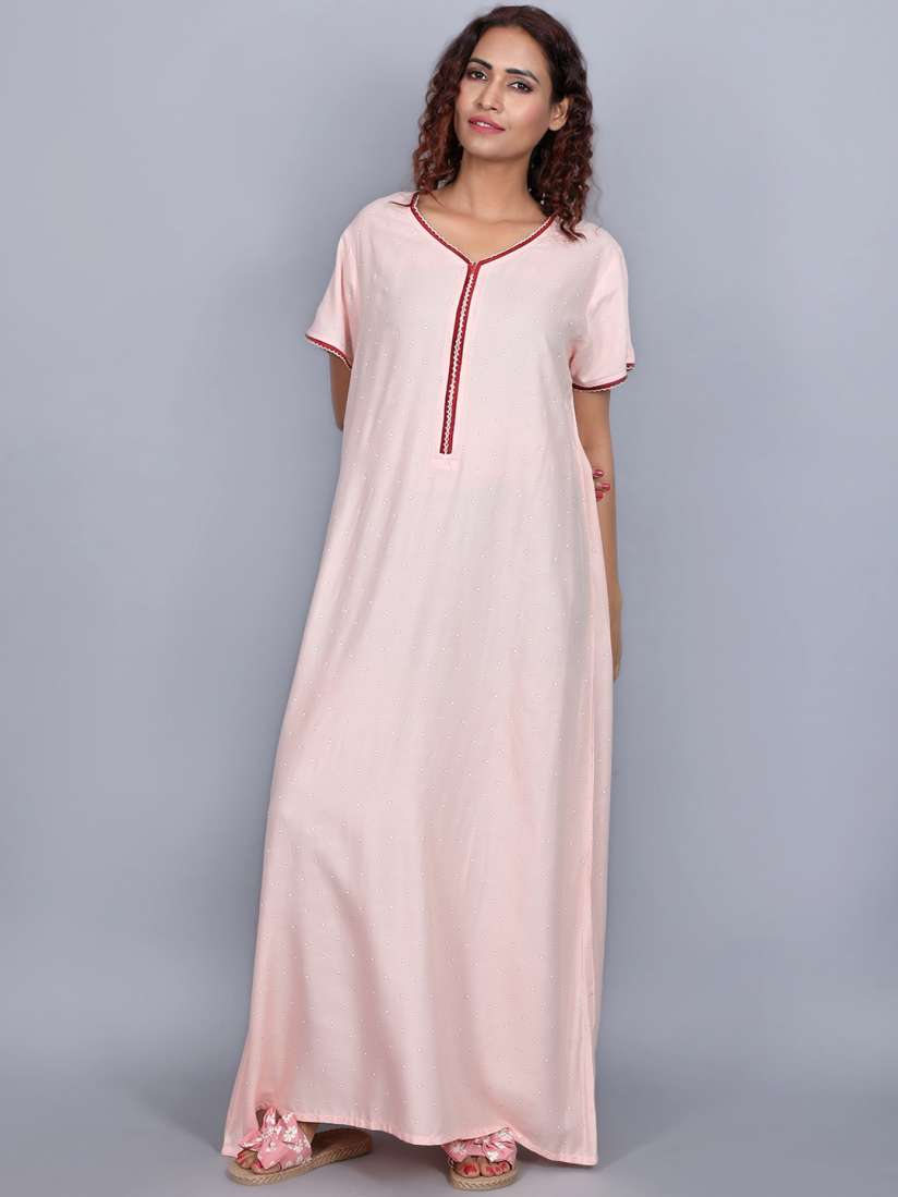 Buy evolove Ethnic Motifs Printed Nightdress Nightdress for Women 22476986 Myntra