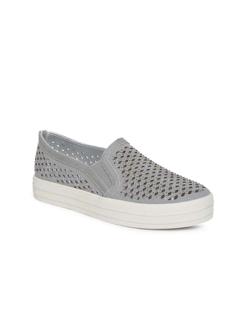 Buy Skechers Women Grey Embellished DOUBLE UP DIAMOND GIRL Sneakers Casual Shoes for Women 2248330 Myntra