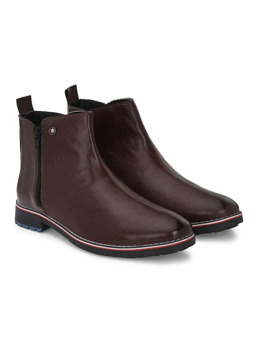 Buy Azzaro Black Men Textured Regular Boots Boots for Men 22488534 Myntra