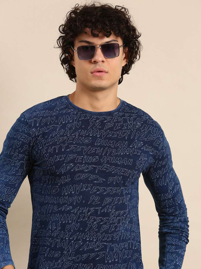 Buy Being Human Typography Printed Pure Cotton T shirt Tshirts for Men 22489168 Myntra