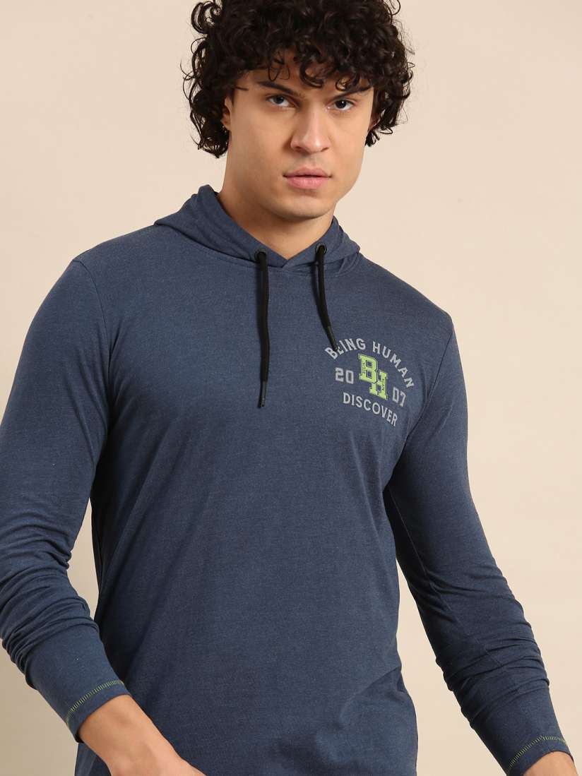 Hooded t shirt myntra online
