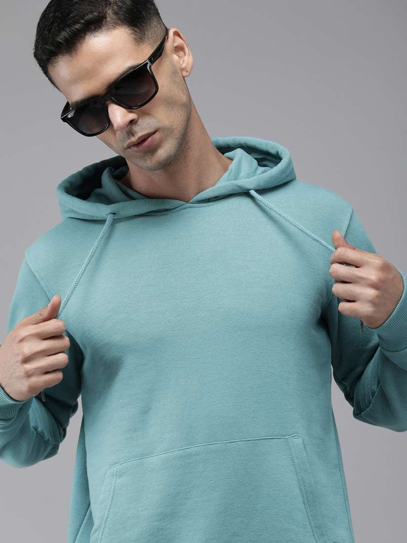 Buy Roadster Men Solid Hooded Sweatshirt Sweatshirts for Men 22499490 Myntra