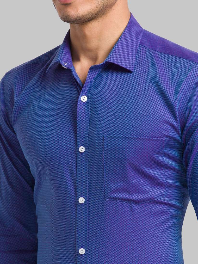 Park Avenue Spread Collar Slim Fit Orangic Cotton Formal Shirt