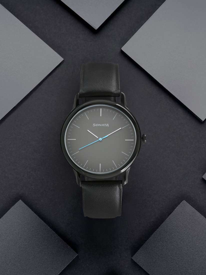 Buy Sonata Sleek Men Black Analogue watch 7128NL01 Watches for Men 2250456 Myntra