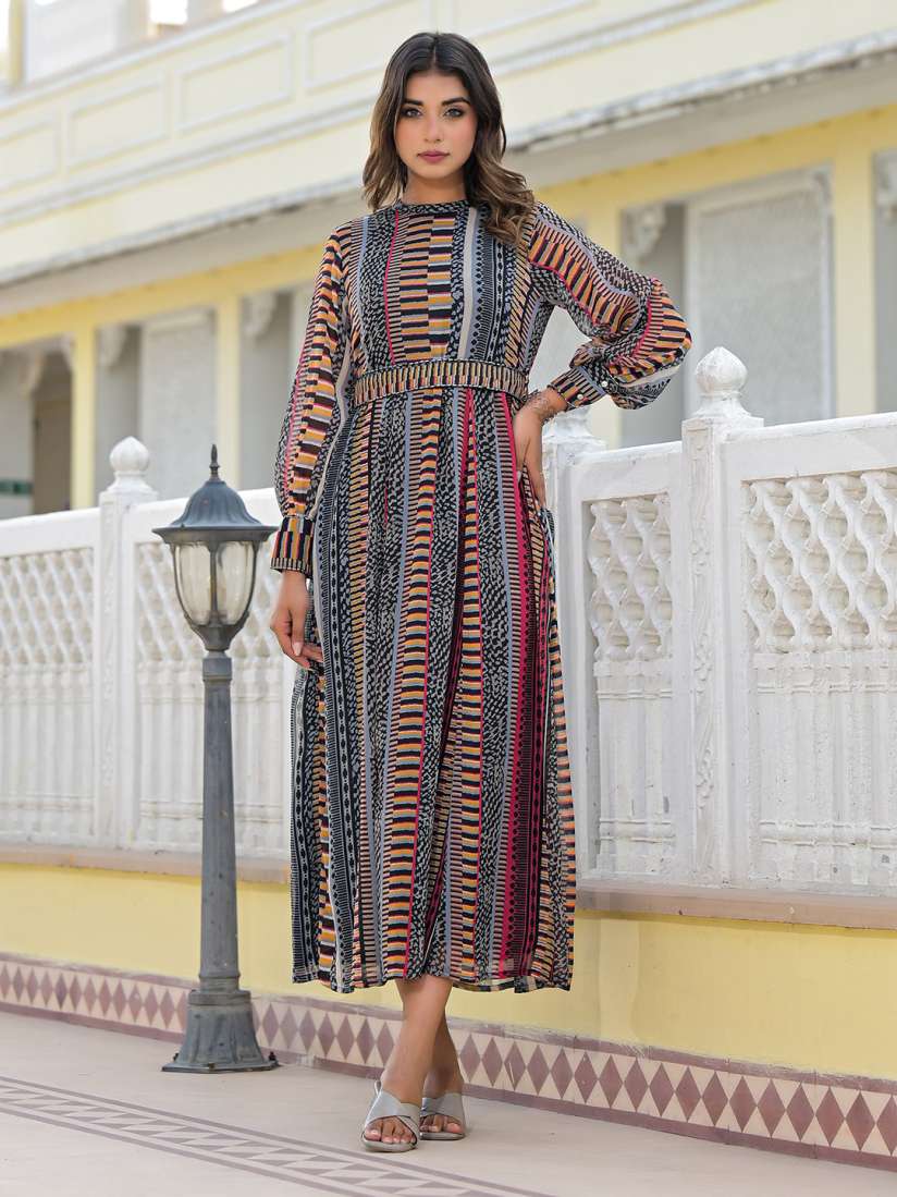 Chiffon midi dress with sleeves deals
