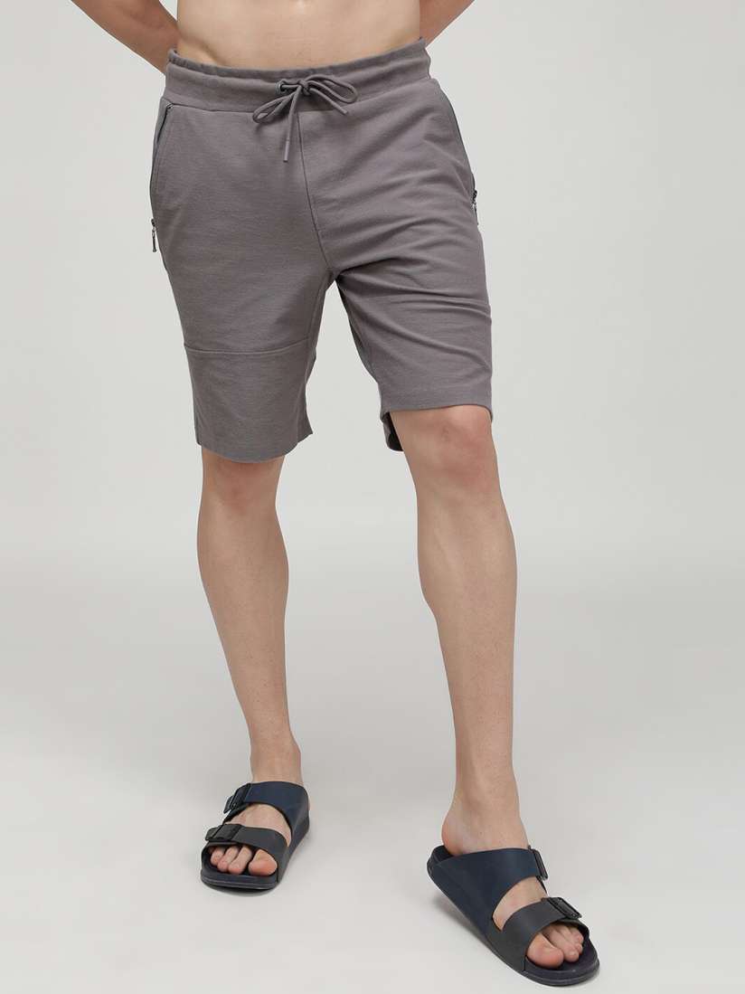 Buy SPORTO Men Mid Rise Cotton Shorts With Zipper Pockets Shorts for Men 22515790 Myntra