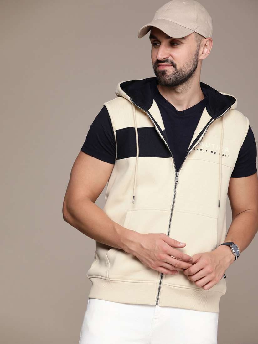 Men's sleeveless hooded sweatshirt cheap