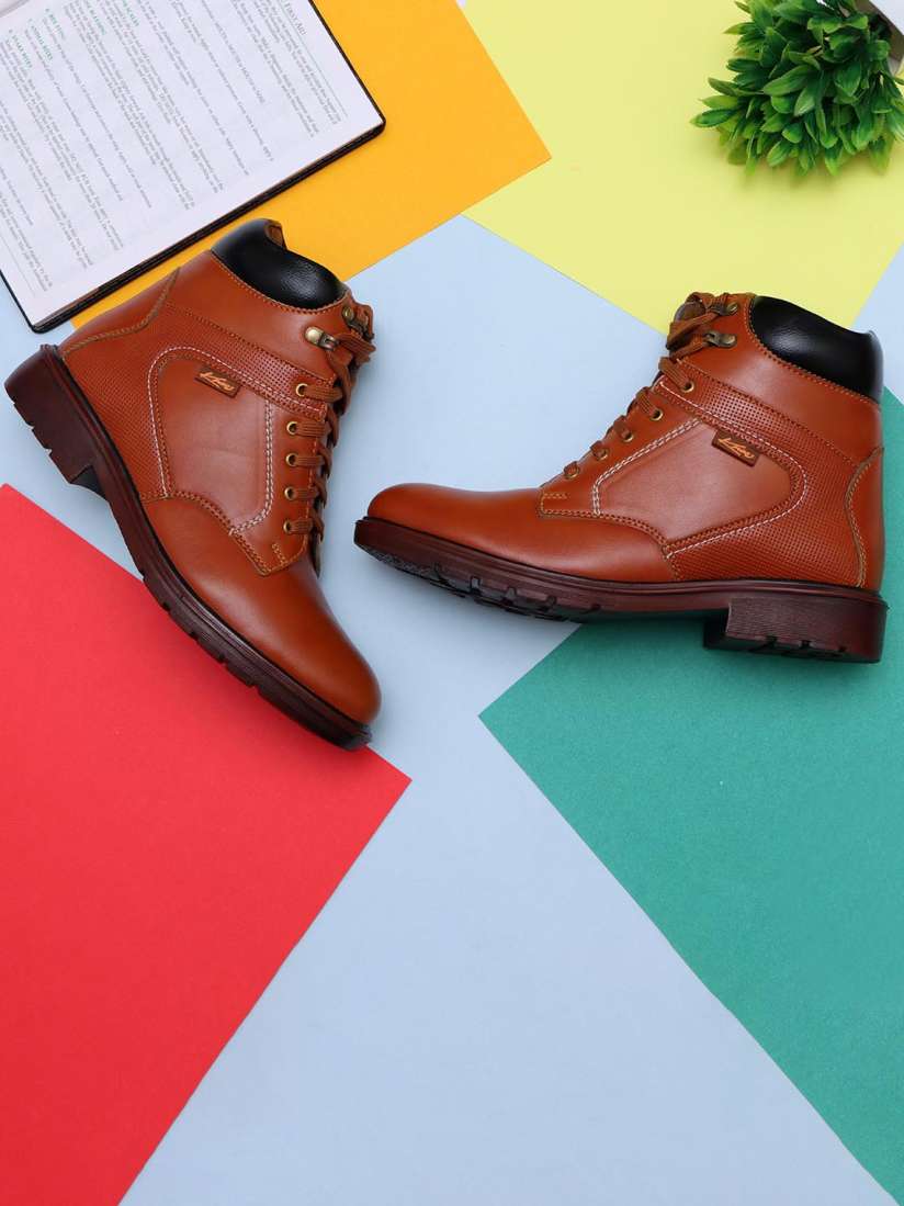 Block heel biker boots store