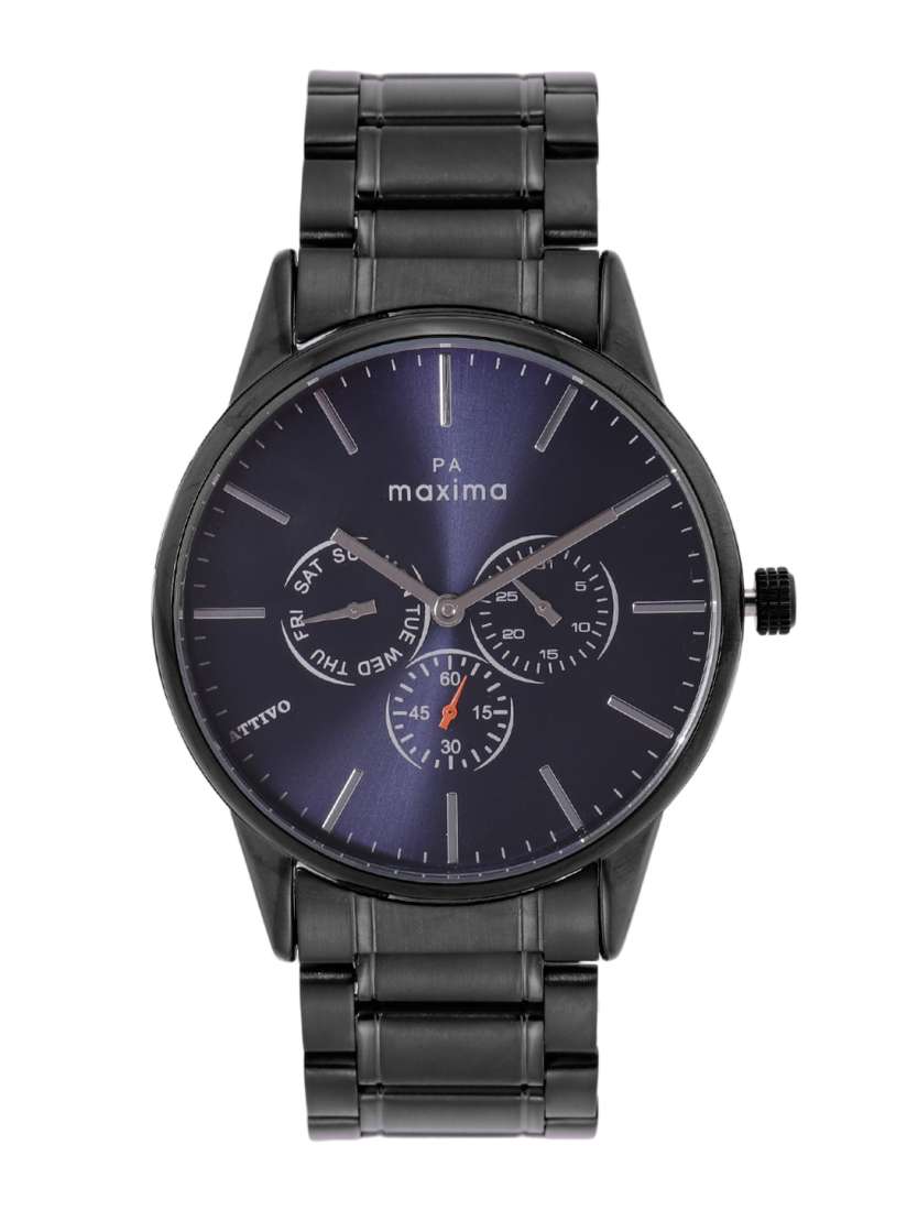 Buy maxima Men Stainless Steel Bracelet Style Straps Analogue Multi Function Watch O 65582CMGB Watches for Men 22524986 Myntra