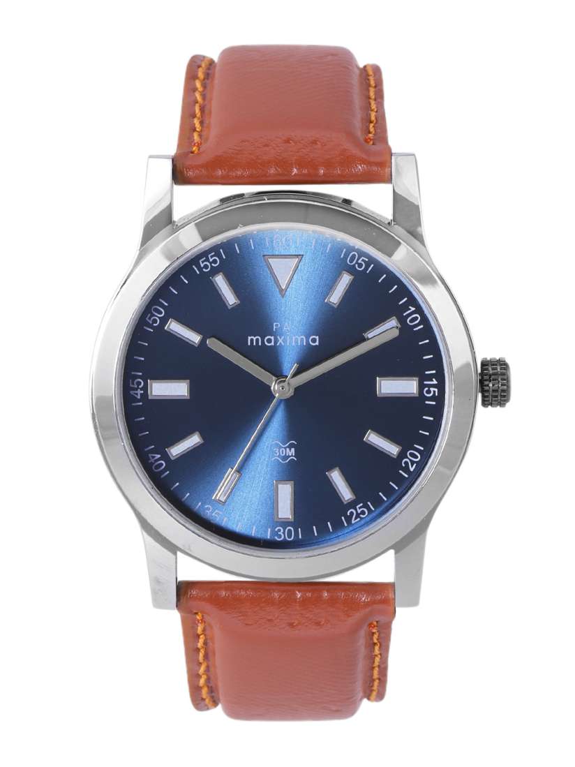 Maxima blue dial watch shop