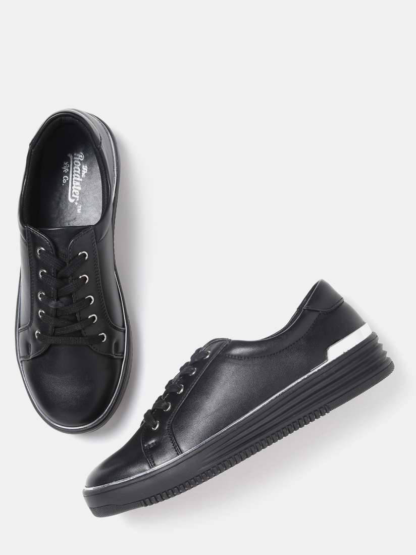 Myntra black sneakers shop